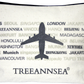 TREEANNSEA Flight Attendant City Cosmetic Pouch