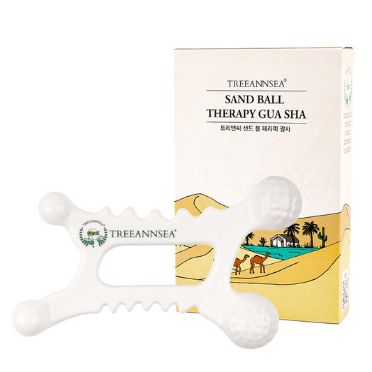 TREEANNSEA Sand Ball Ceramic Gua Sha Massage Tool 159g